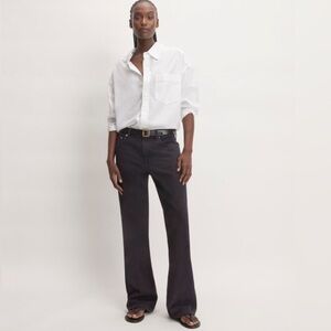 EVERLANE The Slouch Bootcut Jeans Black Denim Mid Rise 90s Vintage‎ Inspired 30